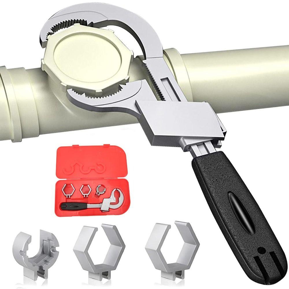 Large Opening Universal Adjustable Wrench Multipurpose Sink Wrench  Home Repair
