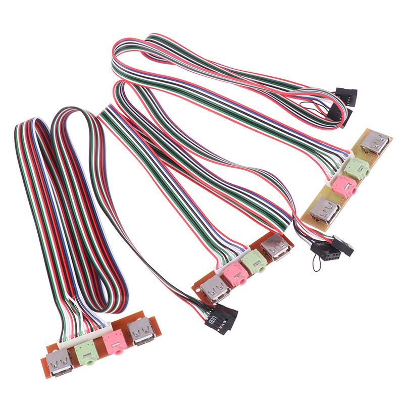 1Pc Computer Chassis Front Panel Audio Jack Front Usb Interface Host Front Bezel Cable