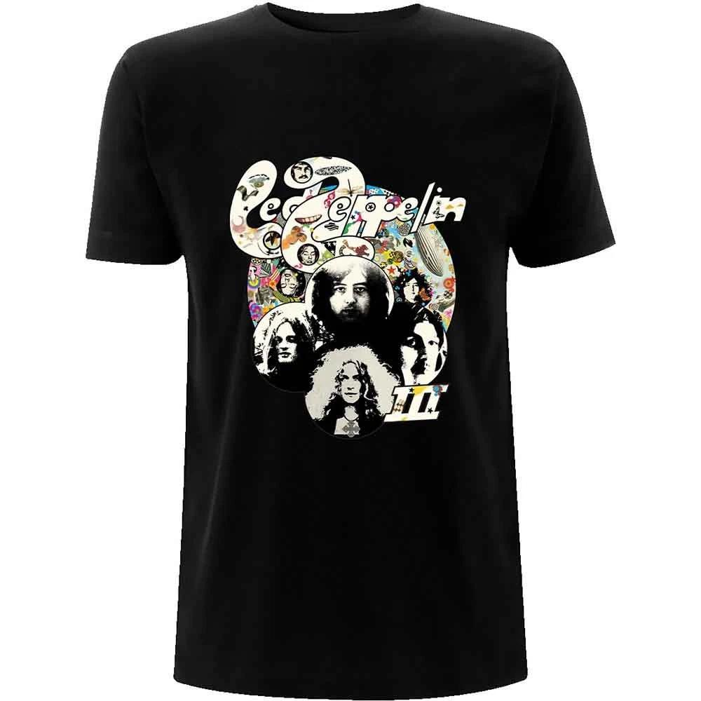 Led Zeppelin Photo III Authorized Mens T-Shirt S