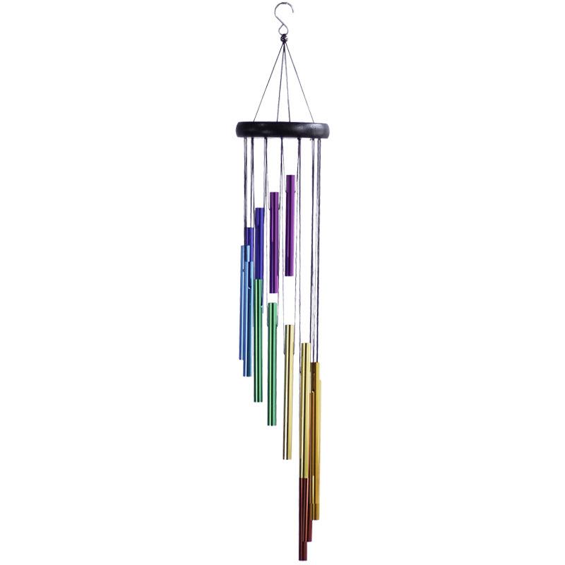 Outdoor Colorful Wind Chimes for Outside with 12 Aluminum Tubes for Garden Patio Balcony and Home Decor Perfect for Relaxation