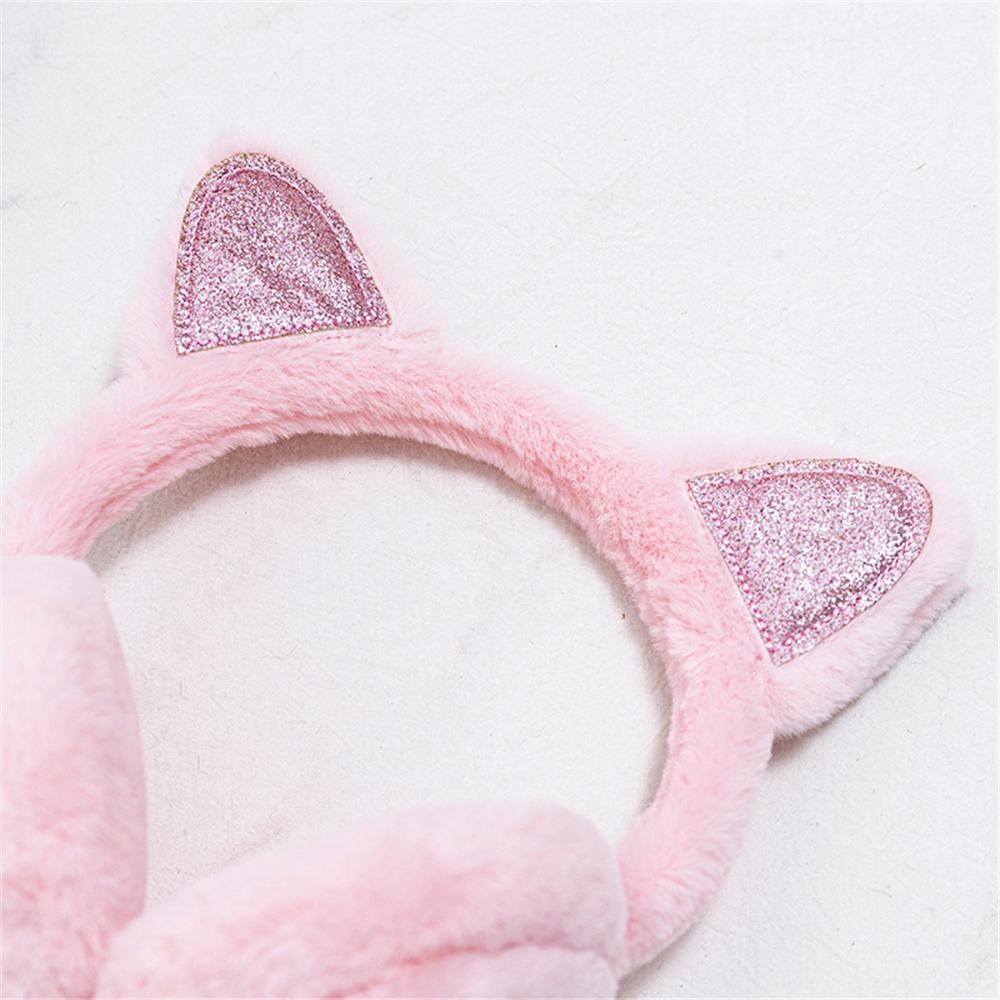 Soft Furry Outdoor Ear Covers Headband Winter Warm Ear Warmers Cute Animal Earmuffs  for Women