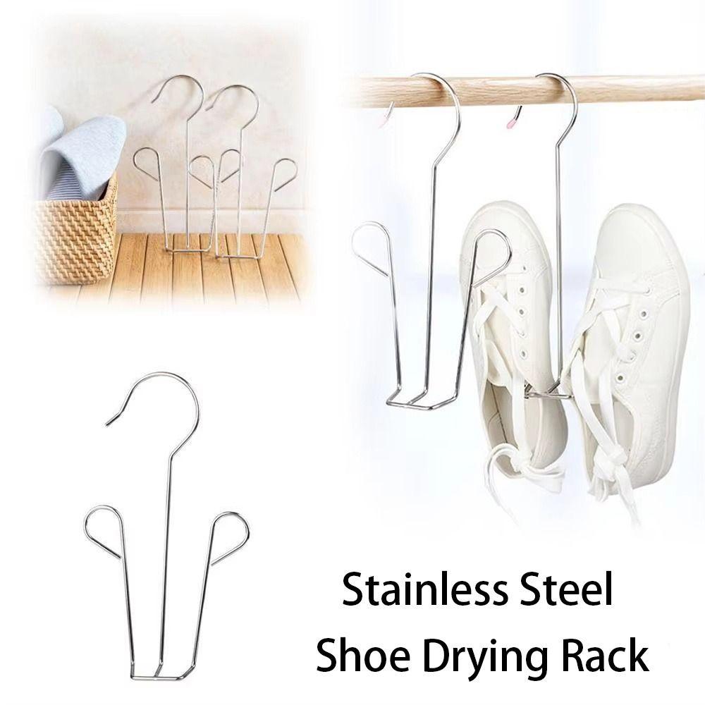 

Hanging Shoe Drying Rack Stainless Steel Drying Shoe Hook Portable Shoe Rack