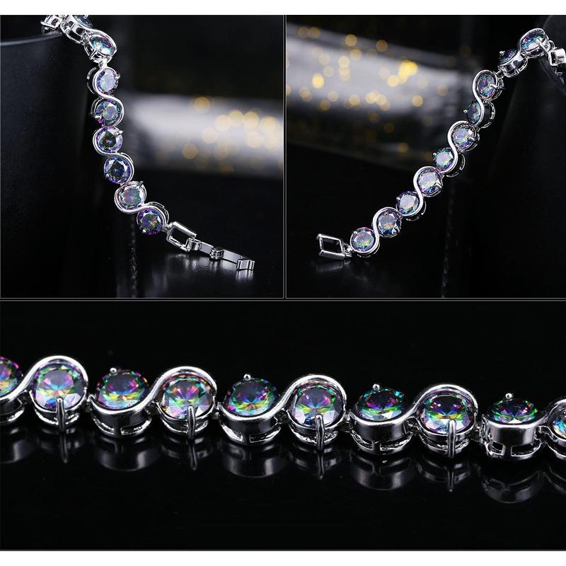 Jewelry, Colorful Bracelets, Aaa Zircon, Jewelry.