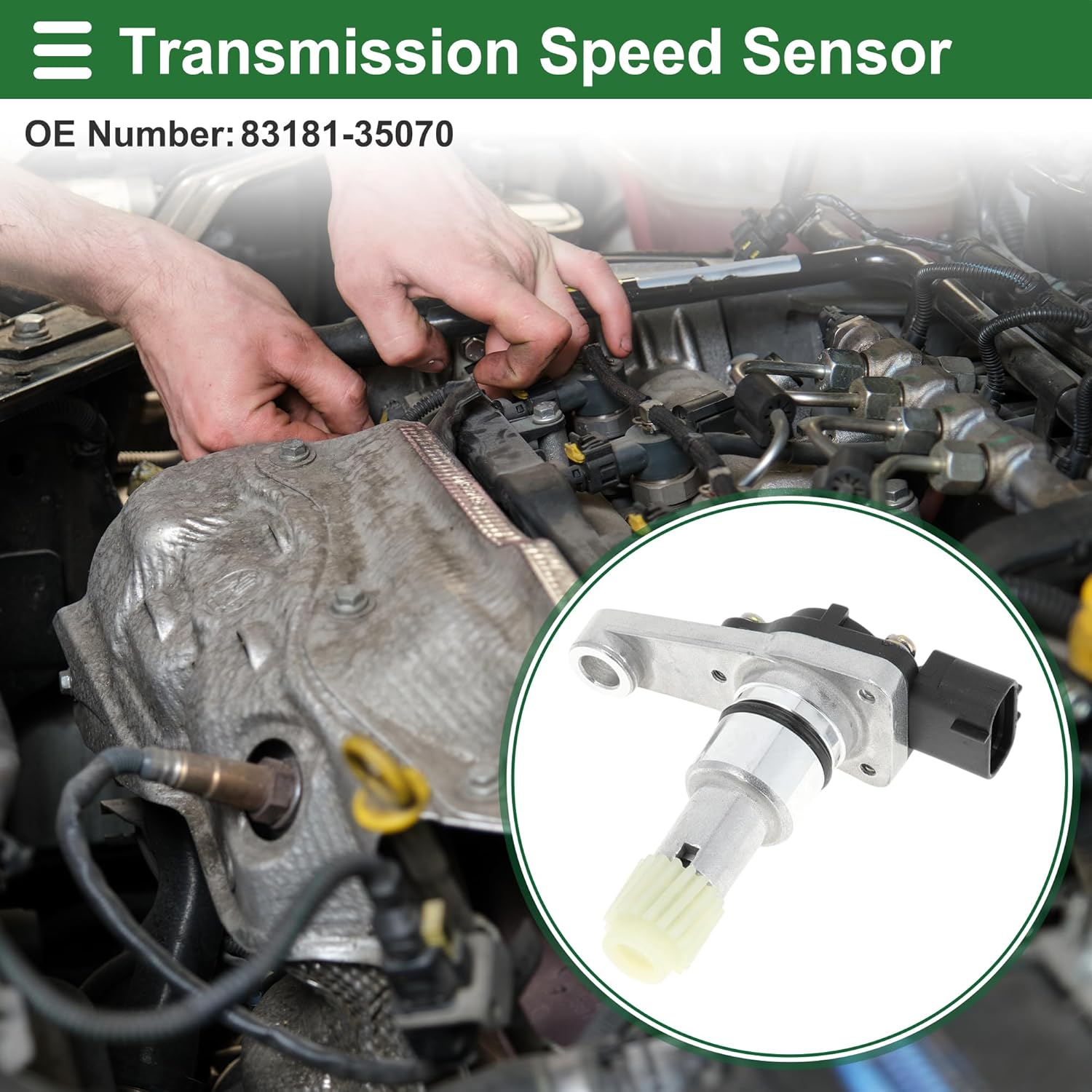 

Motoforti 1 Pc No.83181-35070 Transmission Speed Sensor for Toyota Sequoia 4.7 2001-2007 for Toyota Tundra 3.4 4.7 2000-2004 for Toyota 4Runner 2.7