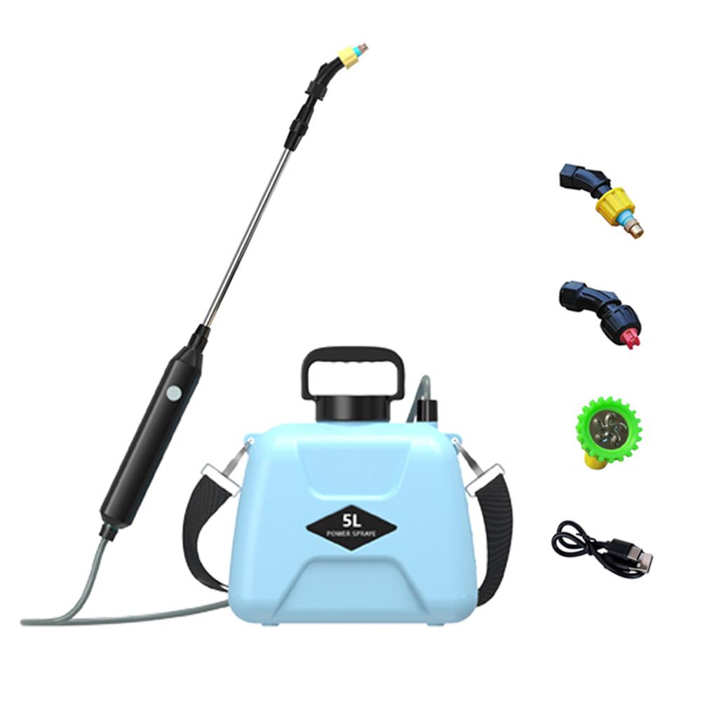 5L Electric Sprayer Watering Can High Pressure Agricultural Sprayer with Telescopic Rod USB Charging Electric Plant Mister