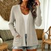 Women's Long Sleeve Casual Loose Fit Knit Cardigan for Everyday Wear