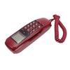 Wall Corded Telephone Caller ID Support Call Back Prevent Slip Landline Phone for Home Hotel Red