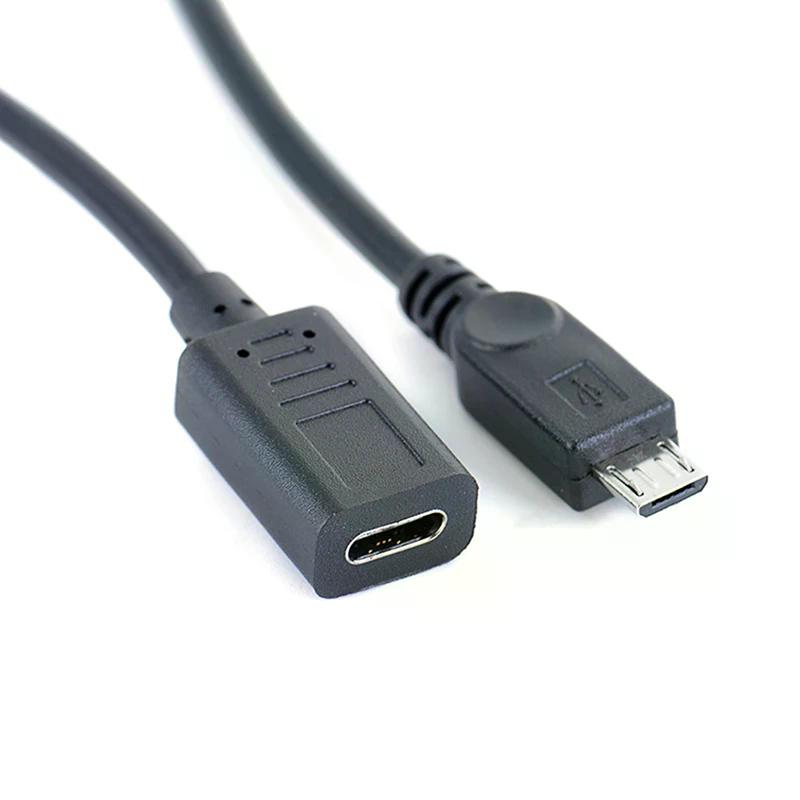 USB Type-c Female to Micro USB Male OTG Connector Cable Adapter
