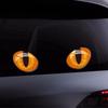 Funny 1 Pair Three Dimensional Cat's Eye Car Sticker Rearview Mirror Car Stickers Realistic Sticker