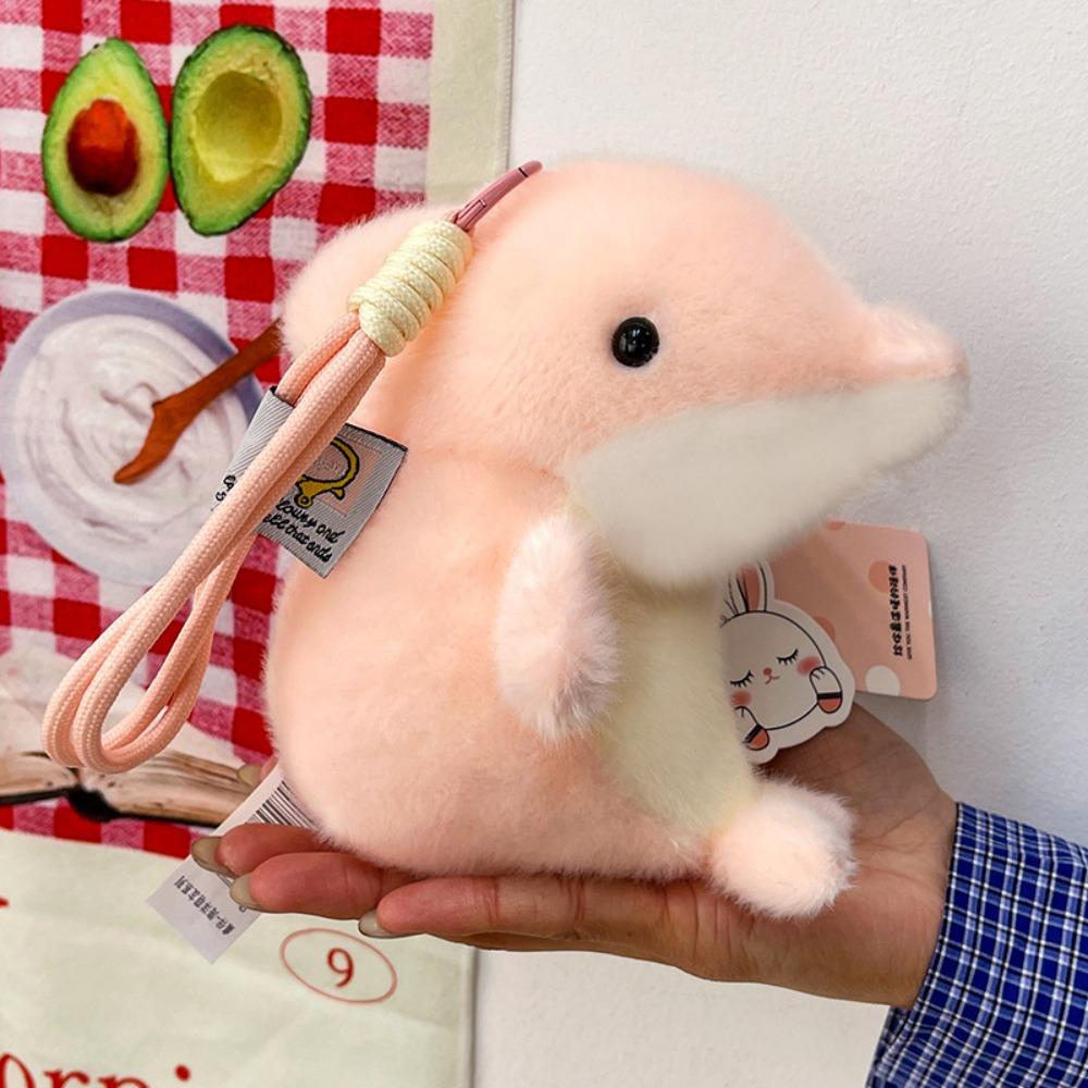 Stuffed Animals Dolphin Bag Pendant Marine Animal Seal Key Chain Plush Keychain  Home Desk Decor