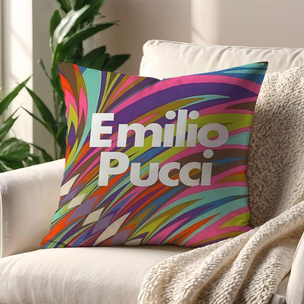 E-Emilio F-fashion P-Pucci cushion cover For Pillow Sofa Printing Decoration Room Home Office Coffee Shop Car Nordic Simplicity