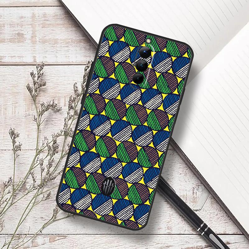 African Fabric Print Case For ZTE Nubia RedMagic 6 7 6S 7S Pro 5G RedMagic 11 8 8S 9 9S 10S Pro Plus 10 Air Cover