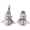 Schneemann-Weihnachtsdekoration, beleuchtete Schneemann-Puppe aus Plüsch, batteriebetrieben, Nachtlicht, Schneemann-Figur für Weihnachtsgeschenke, Tischdekoration