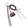 Stylish Mini Leopard Print Purse Keychain With Beaded Rope Bag Charm Pendant Fashion Bag Accessories for Women Girls