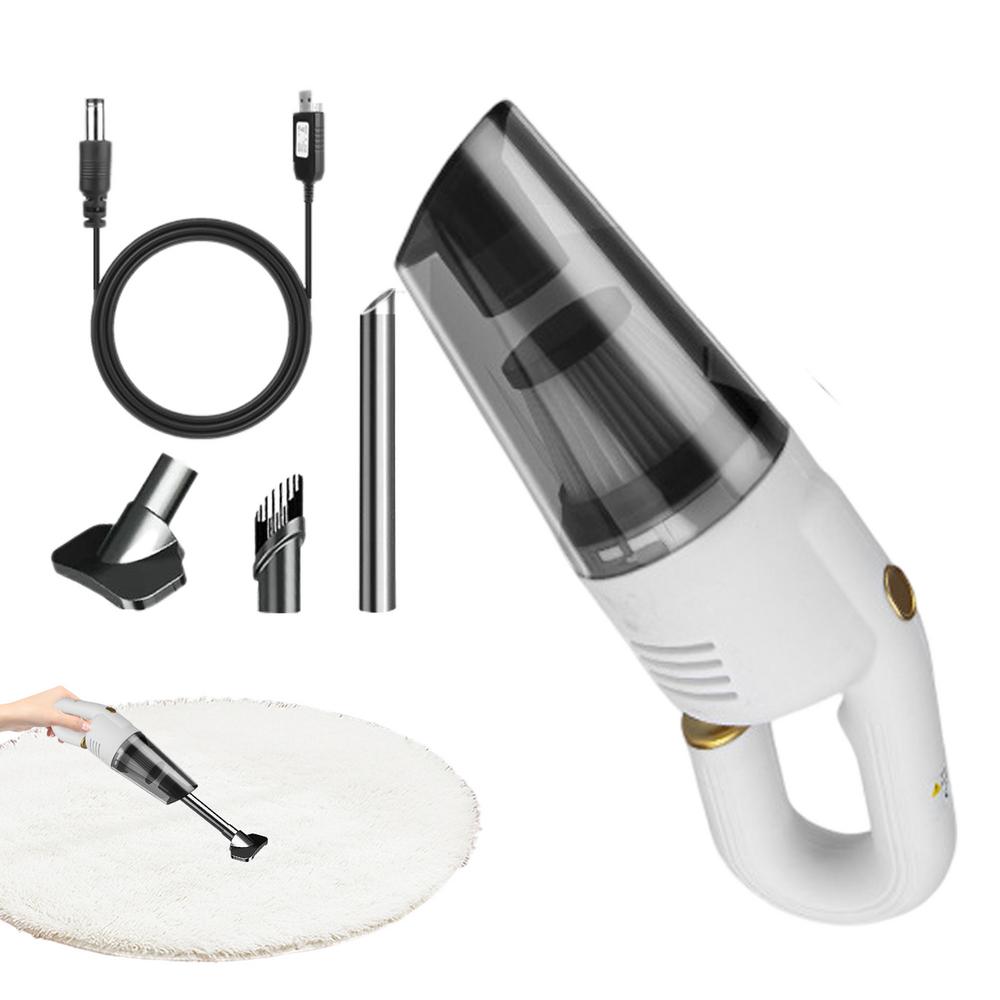 

Беспроводной автомобильный пылесос Высокая мощность 120 Вт Беспроводной ручной автомобильный пылесос 9500 Па Сильное всасывание Ручной пылесос Портативный Для автомобиля Дома белый