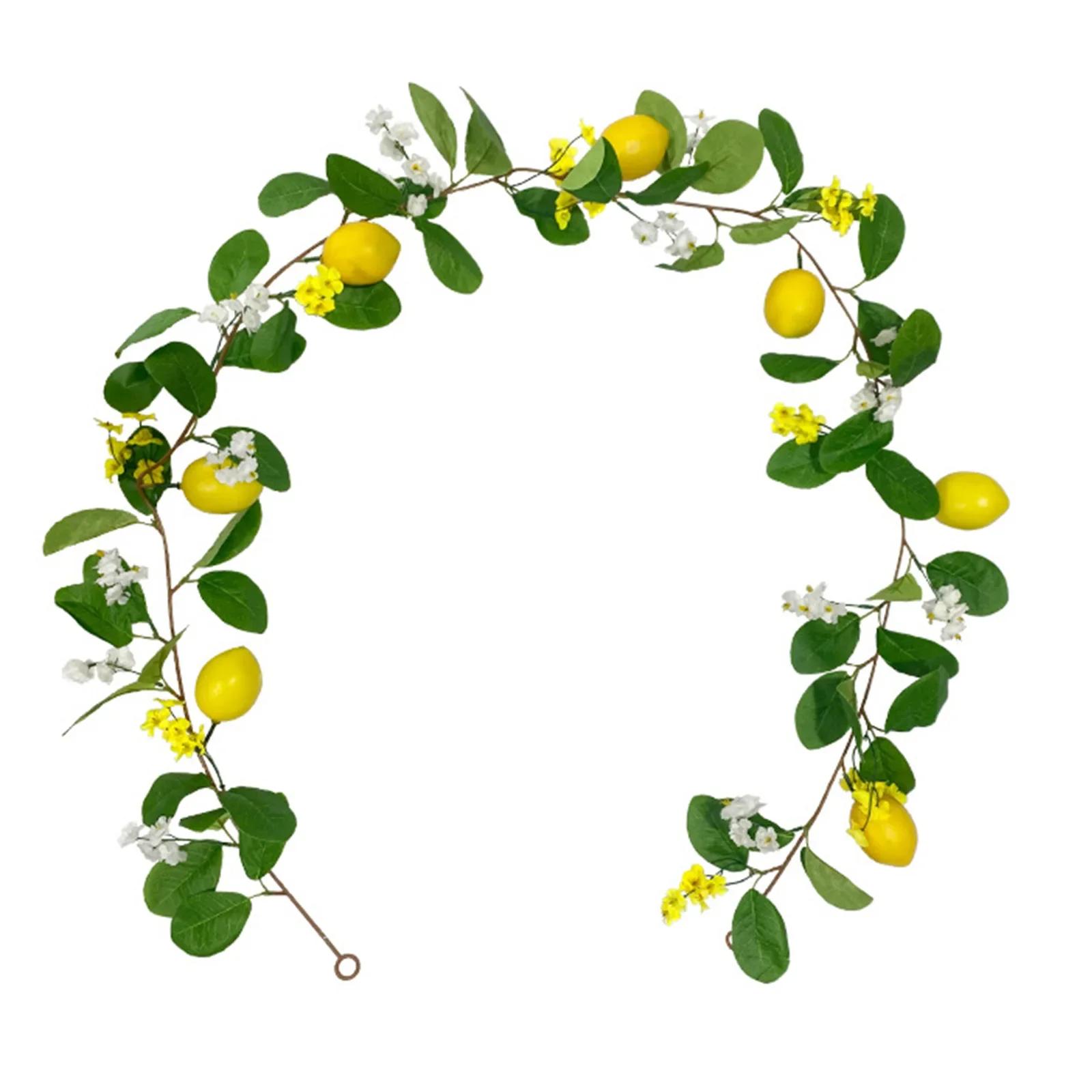 

Fake Lemon Rattan 1.75m/5.74ft, 2m/6.5ft Green Yellow For Bedroom, Living Room Office Meeting Room Wedding Party
