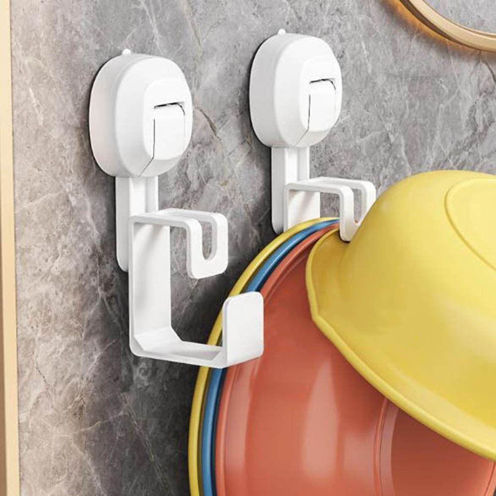 

Plastic Washbasin Storage Rack Punch-free Basin Hook Practical Suction Cup Washbasin Hook Washroom серый