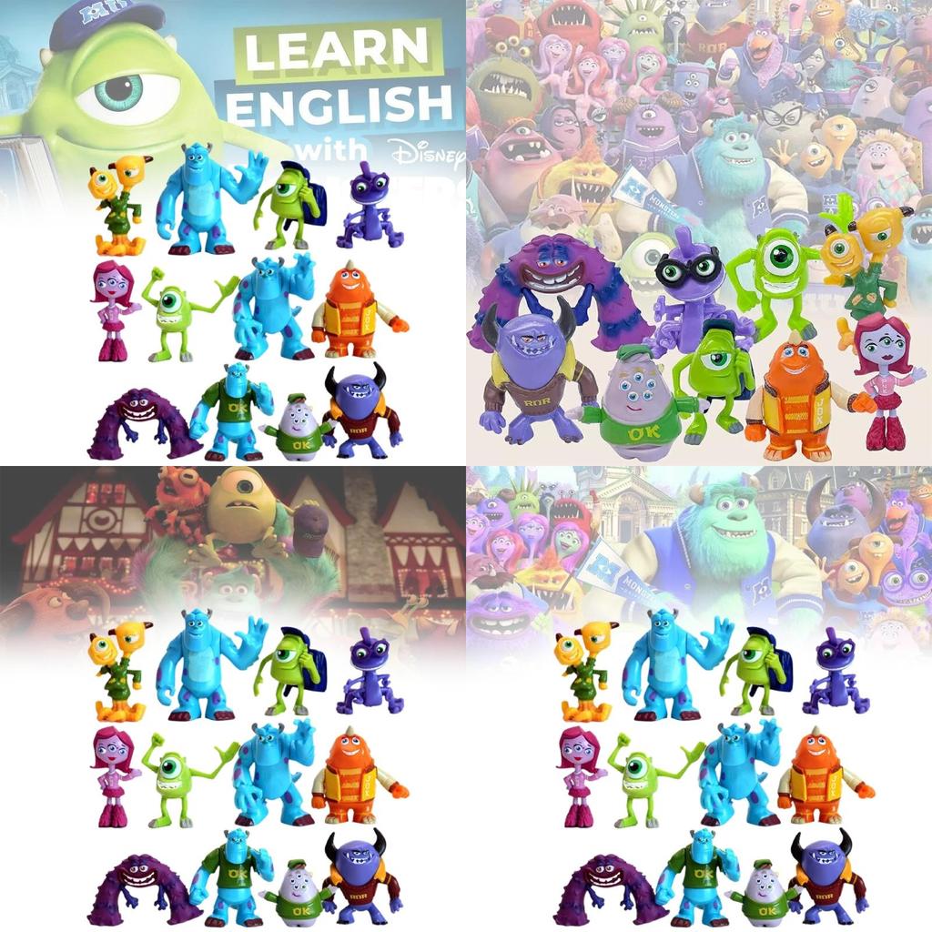 12 Unique Pvc Monster Dolls From Monster University Creative Figurines For Collectors