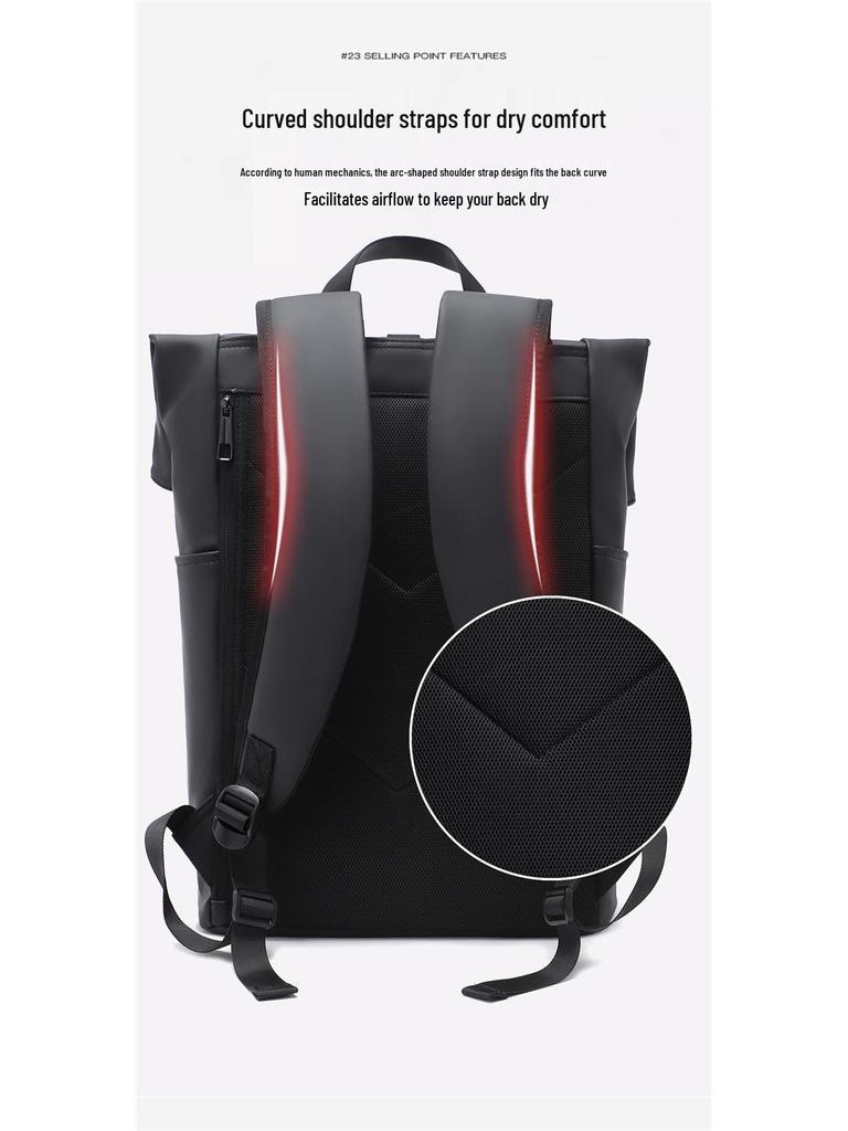 Men's Water-Resistant Large Capacity Laptop Backpack for Work and School