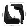 Mud Flaps Mudguard 4pcs Parts Replacement Vehicle Accessories Deluxe Front&Rear Molded For Kia Rio 11-14 Brand New