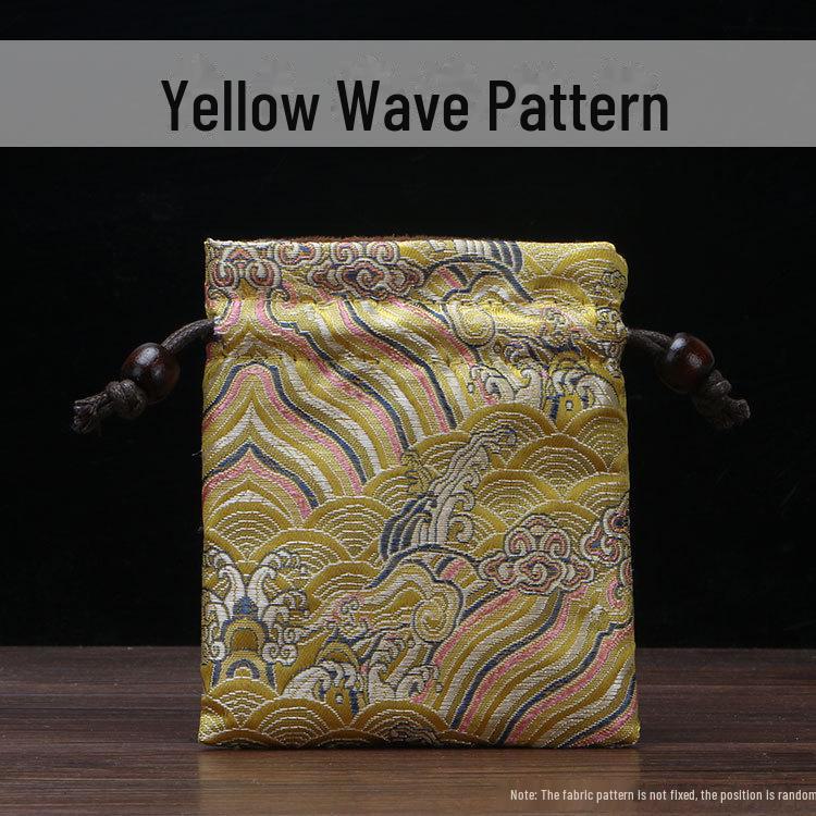 Chinese Double-Layer Brocade Drawstring Jewelry Gift Bag