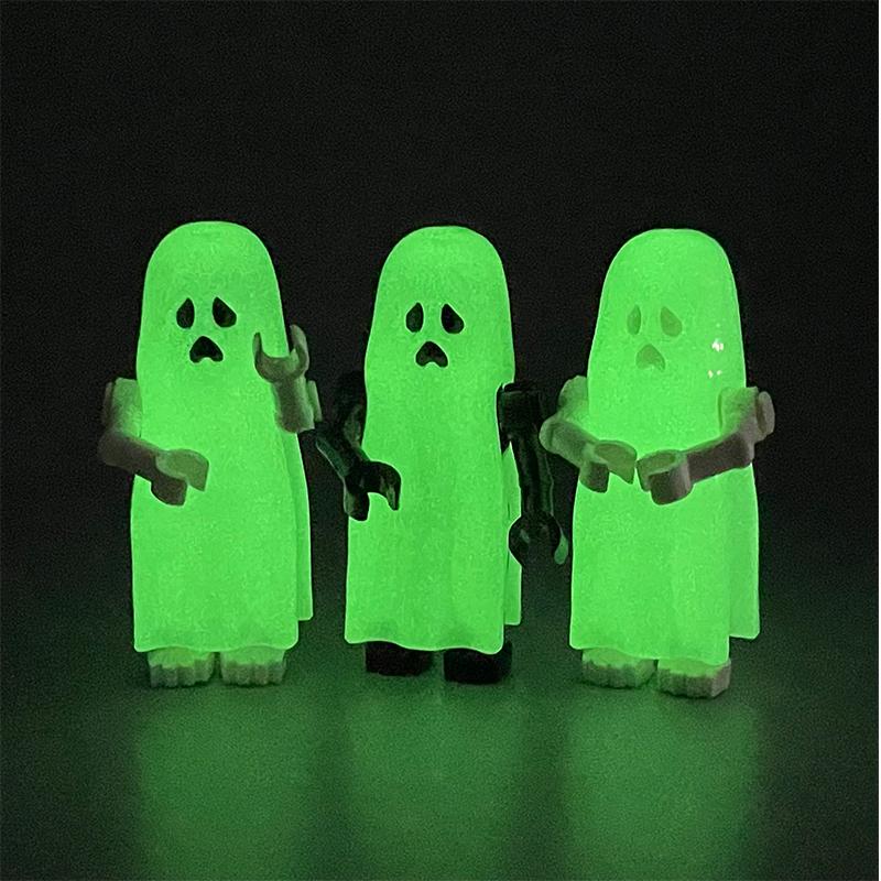 MOC Blocks Halloween Ghost Zombie Coffin Corpse Skeleton Action Figure Construction bricks Mini Dolls Playthings ideal for kids gifts