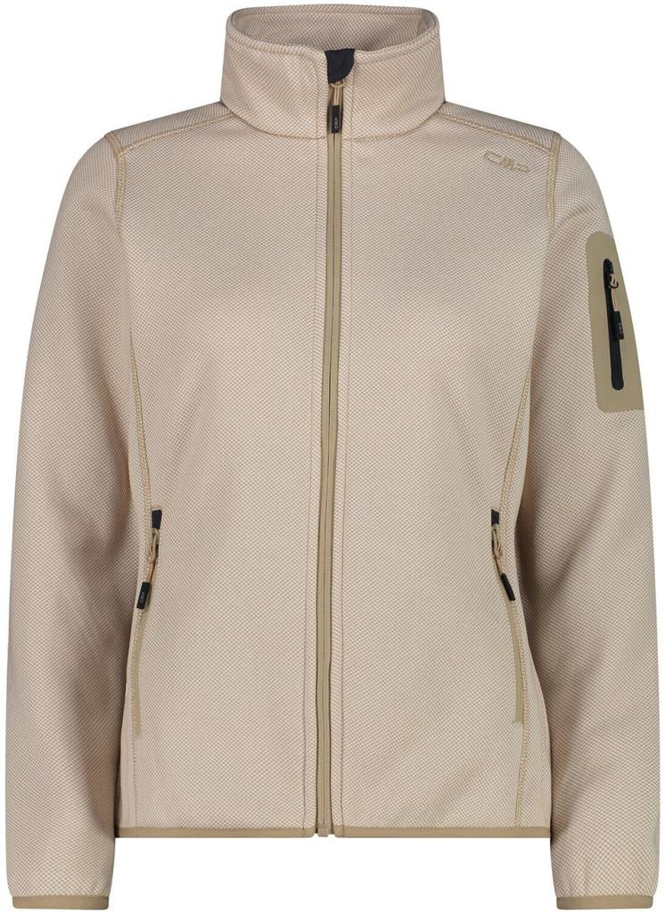 Куртка CMP Woman Fleece Jacket (3H14746) Knitted Melange Fleece Jacke 3H14746-09 gesso sesamo