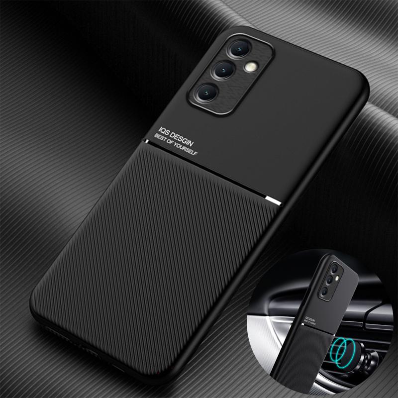 Magnetické tenké pouzdro do auta pro Samsung Galaxy A54 5G A55 A15 A25 A35 A34 A24 A14 A12 A32 A52 A13 A33 M23 M52 TPU Kožený kryt Funda