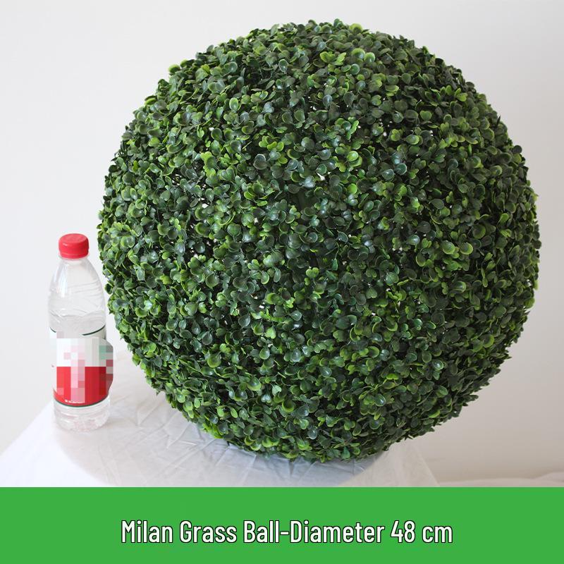 Artificial Greenery & Grass Ball Ceiling Decoration for Visual Merchandising and Store Windows