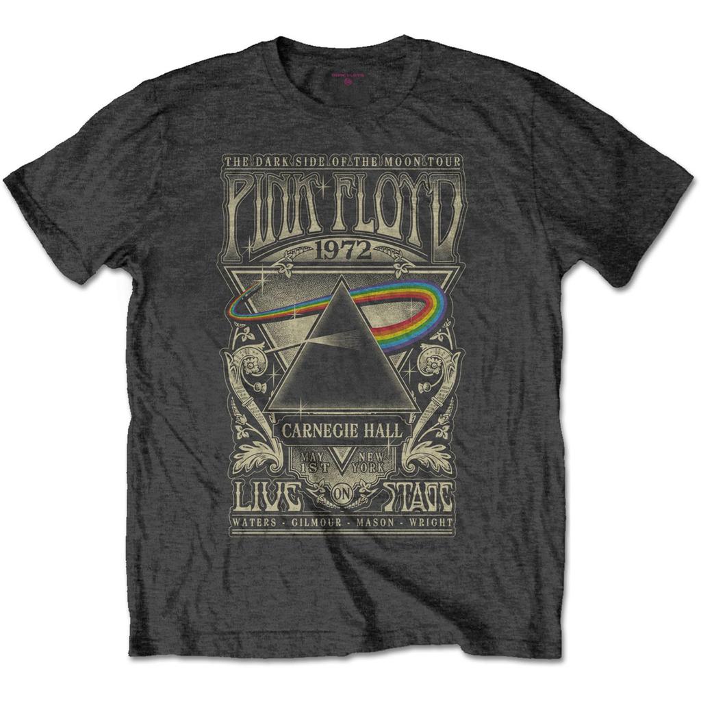 Pink Floyd Unisex Adult Carnegie Hall Poster T-Shirt
