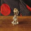 Laiton Sorcellerie Magie Mini Figurine de Sorcière Ornement de Bureau Rétro Décoration de Maison pour Table d'Autel Décor Spirituel Cadeau pour Femmes
