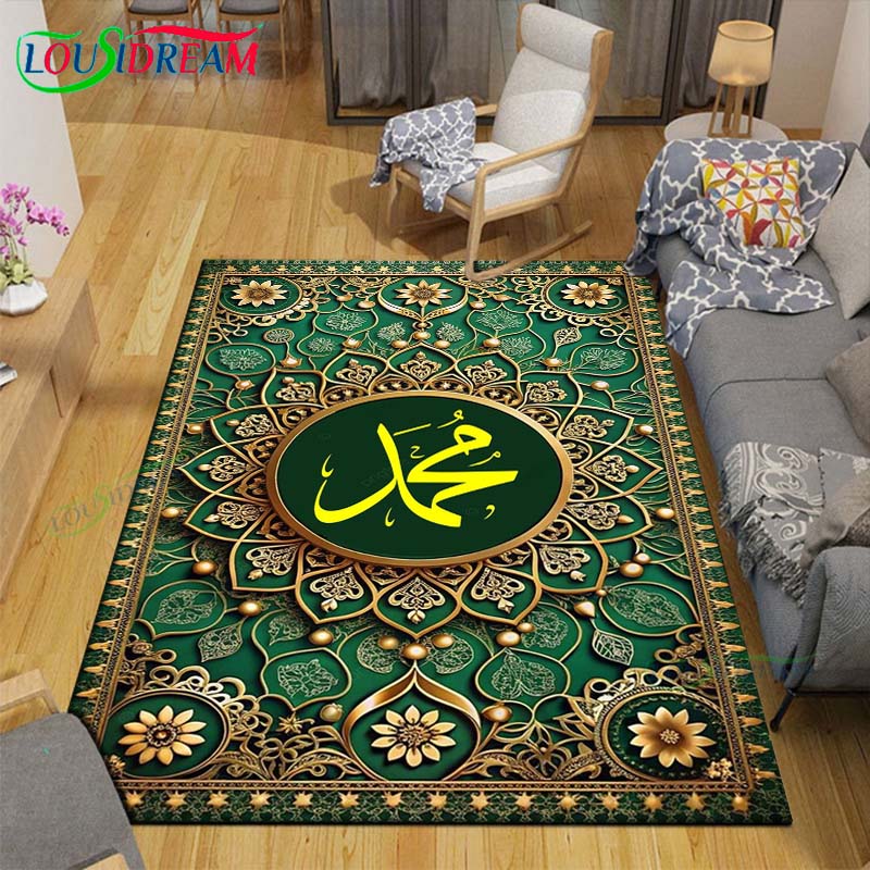 Moderne muslimische Gebetsteppiche Schlafzimmer Dekoration Wohnzimmer Dekoration Teppiche für Schlafzimmer Teppich Anime Teppich Auslegeware