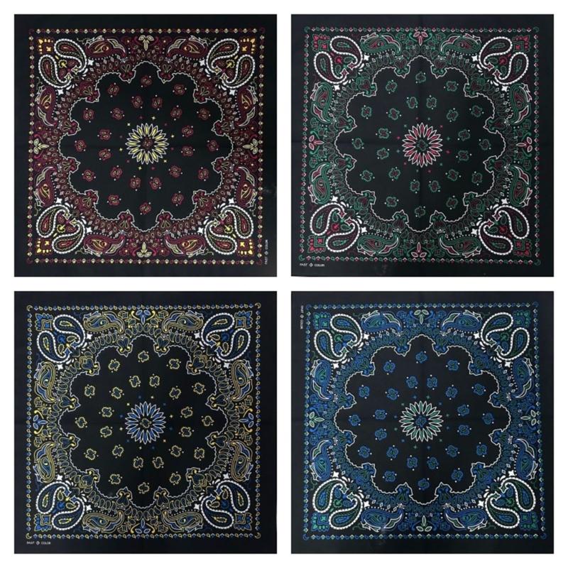 Bandana Classique Motif Cachemire Occidental Foulard de Tête pour le Sport et l'Activité de Plein Air Accessoire Hiphop