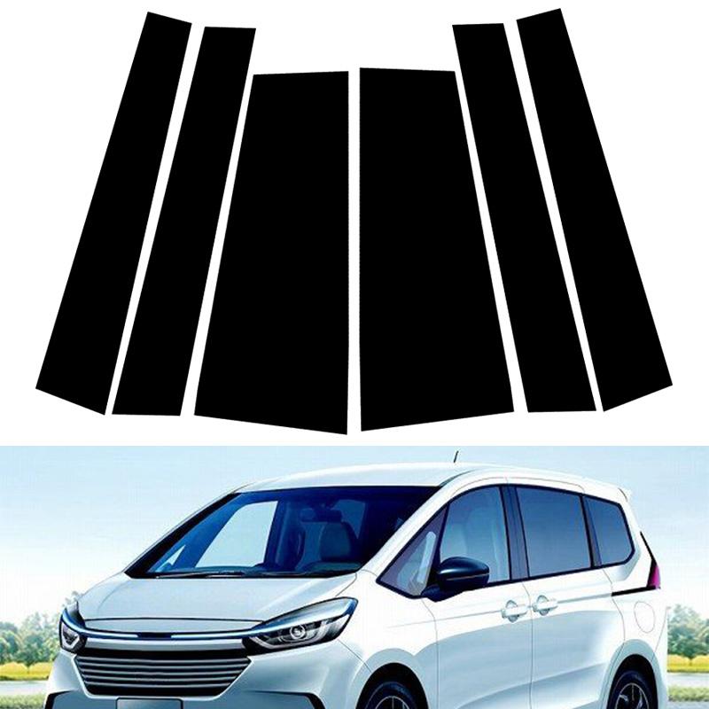 6pcs Car Exterior BC Pillar Posts Trim Cover Stickers Decor Accessories Fit For Honda Freed GB5/GB6/GB7/GB8 2017-2024