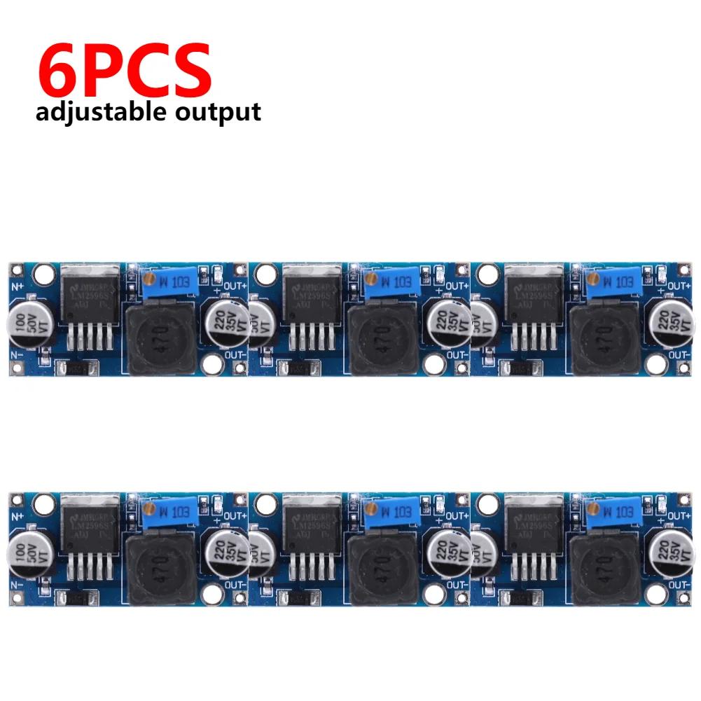 2-8PCS LM2596 Step-down Power Supply Module 3A 3.2V-46V DC To DC Voltage Regulator Module Buck Converter Power Supply Modules