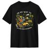 Auf dem Weg zu schlechten Entscheidungen Skelett T-Shirt Unisex Neuheit Baumwoll-T-Shirts Rundhals Kurzarm T-Shirt Große Größen Oberteile