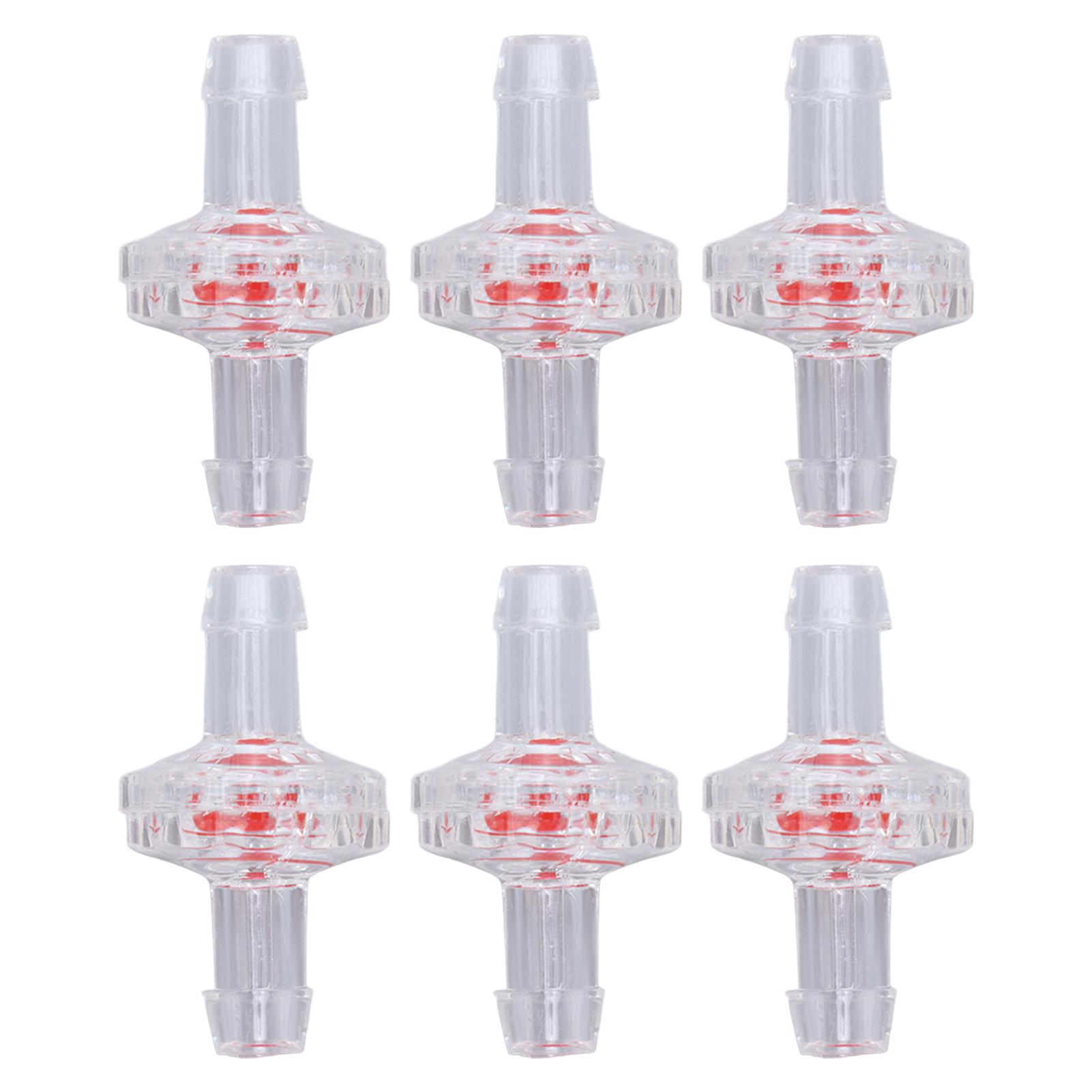 

10 шт. Зворотний клапан 1-сторонній ПП пластиковий шланг Водяний стопор Діафрагма Ялинка для подачі повітря 5 мм