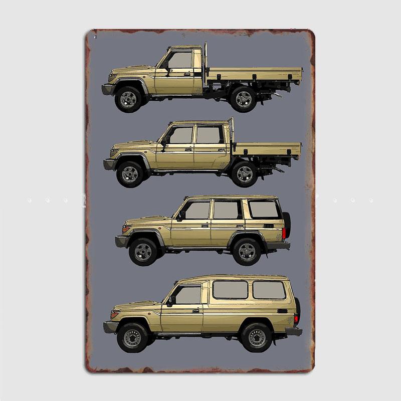 

Classics Car FJ70 Series Land Cruiser Retro Poster Metal Sign Garage Club Indoor Room Wall Decor Custom Tin Home Decor 20x30cm（7.8x11.8inch）