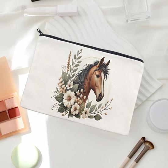 yangyizhi Storage Bag, Large Capacity Travel Organizer, Wear-Resistant Portable Cosmetic Zipper Pouch, for Stationery Makeup And Crafts