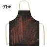 Novelty Barbecue Apron Halloween Butcher with Realistic Blood Stain, Washable Protective Work Apron, Carnival Party Wear Horror Costume Prop