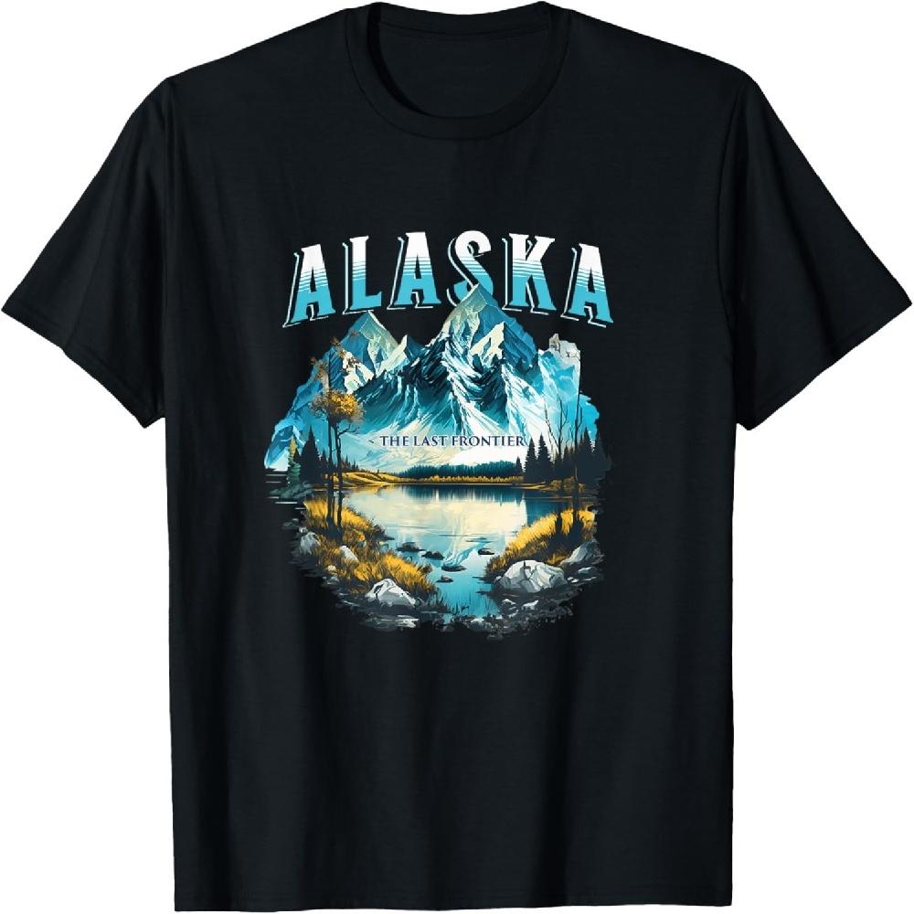 

Alaska The Last Frontier Visitors Souvenirs T-Shirt S