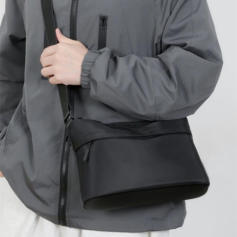 Men's Messenger Bag Simple and Fashionable Shoulder Bag Large Capacity Anti-splashing Leisure Sports Travel Small Square Bag