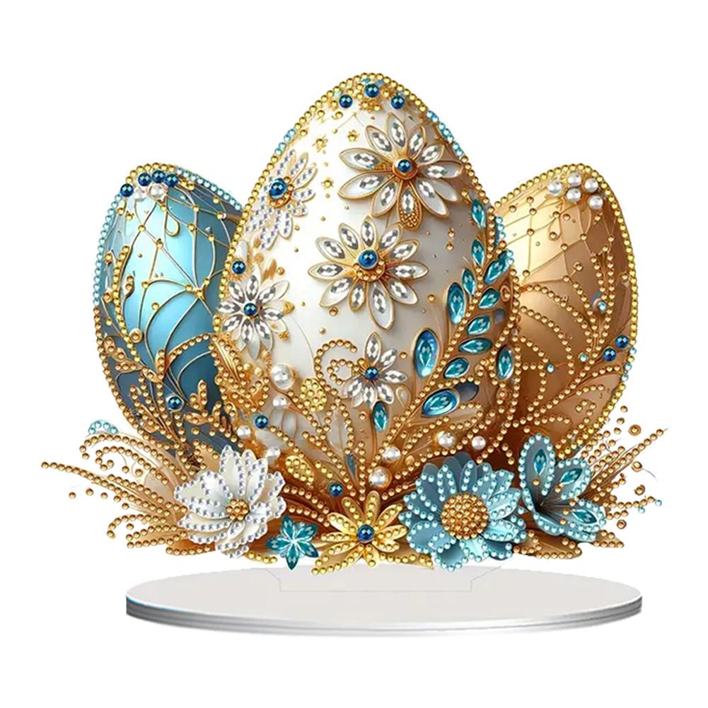 Easter Egg Special Shaped Diamond Painting Tabletop Ornaments Kit Table Top Diamond Painting Ornament Kits Bedroom Table Decor