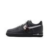 Air Force 1 Leather Cushioning Coverage Slip Resistant Low Top Skateboard Shoes Unisex Black Gray HQ2037-006(Team59-)