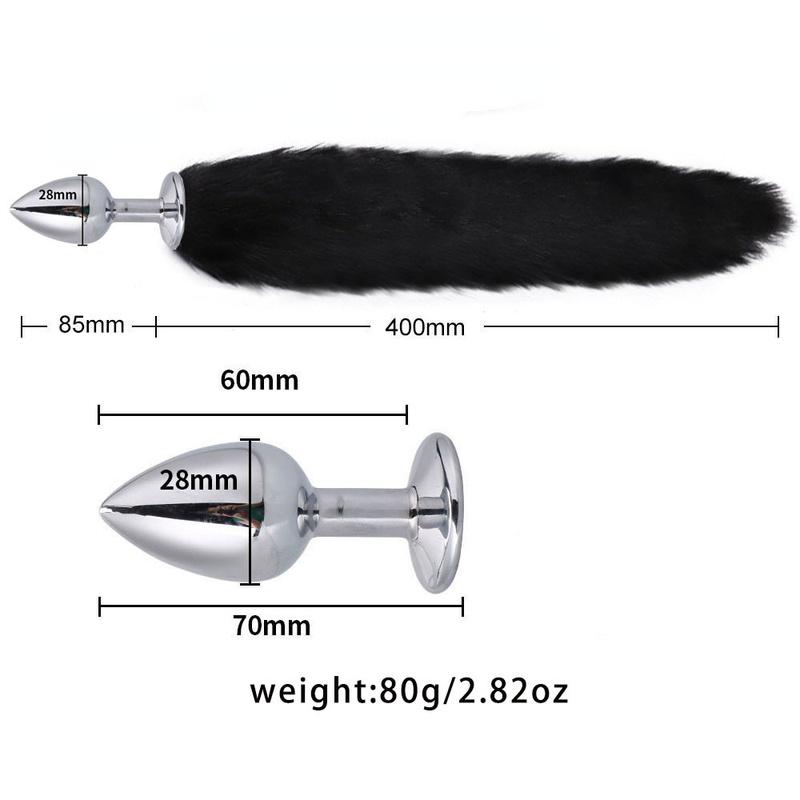 SM Erotic Cosplay Cute Fox Tail Anal Plug Bow-Knot Soft Cat Ears Headbands Collar Couples Accessories Sex Toys For Female Male