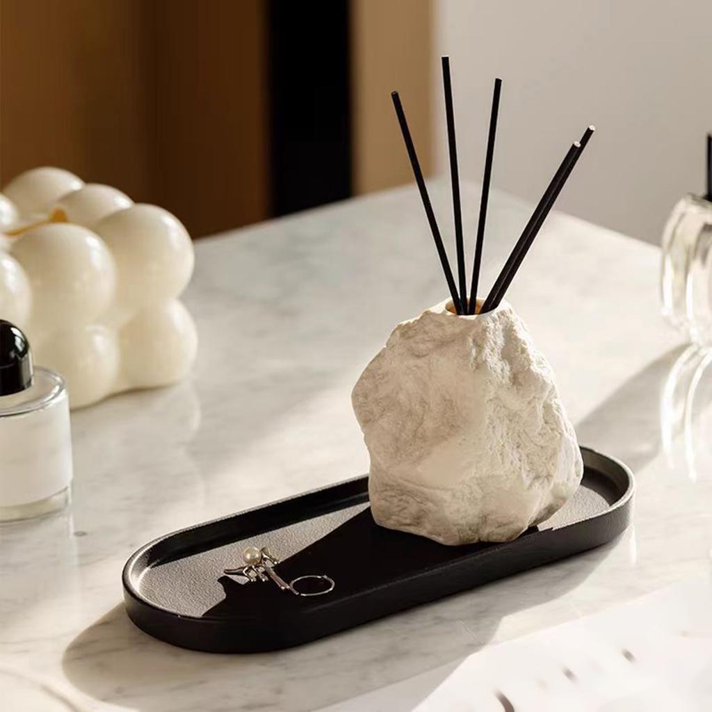 Multipurpose Silicone Ellipse Bathroom Storage Tray Waterproof Nonslip Organizers For Cosmetics And Toiletries