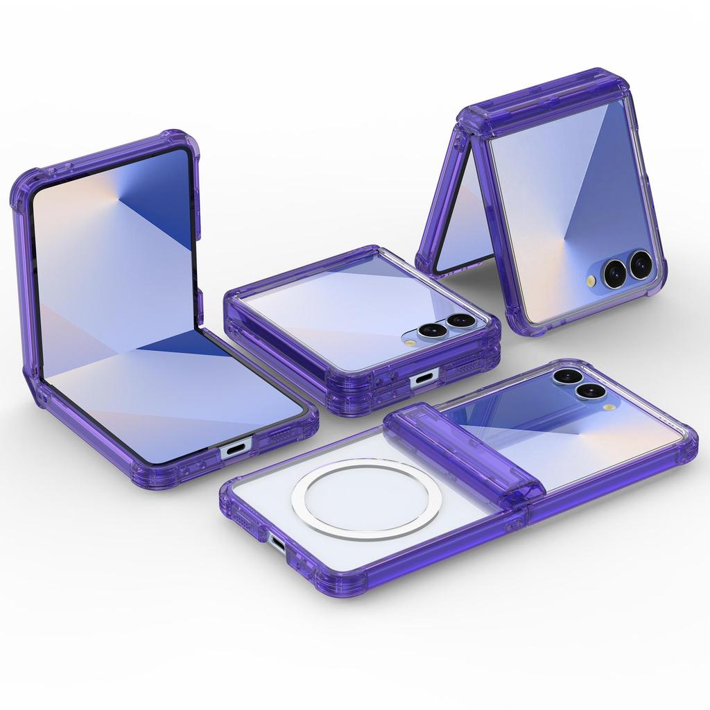 Husă de protecție aplicabilă pentru Samsung Z Flip7, Anti-cădere cu MagSafe pentru încărcare wireless, Compatibilă cu Flip6/5.