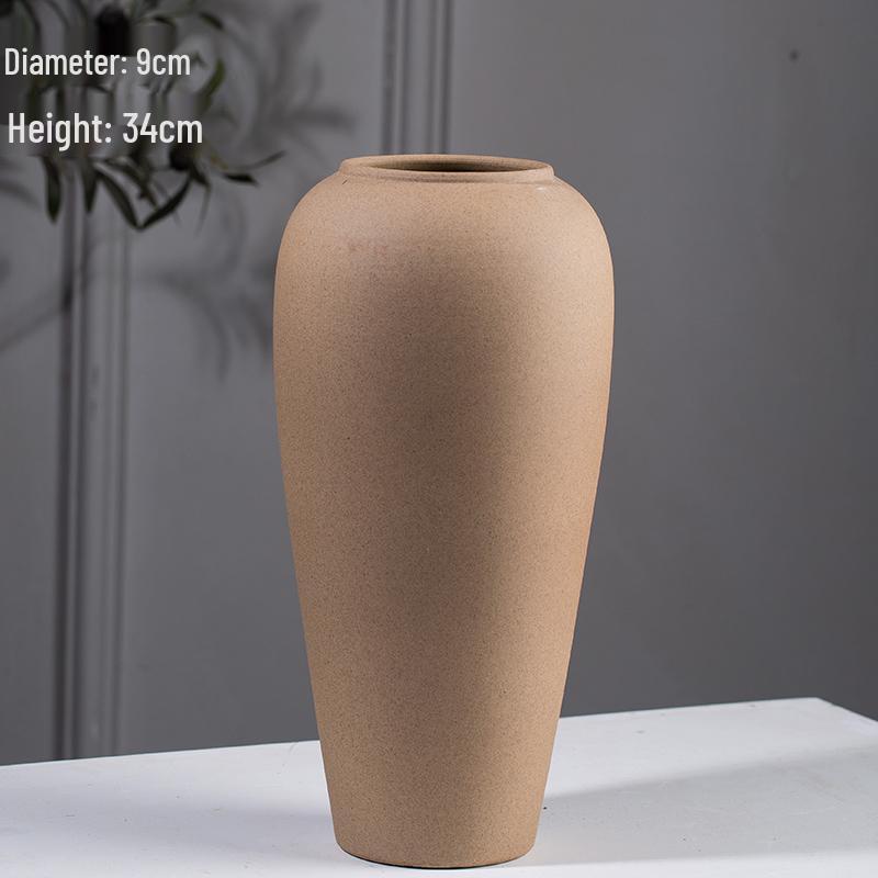 Modern Minimalist Nordic Floor Vase for Dried Flowers – Large Ceramic Home Decor for Living Room or Entrance