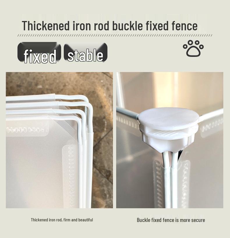 Portable Pet Fence: DIY Indoor/Outdoor, Free-Combining Small Animal Yard Cage.