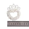Rhinestone Headwear Sweet Elegant Korean Style Hair Rope Pearl Crown Hair Rope Children's Headdress